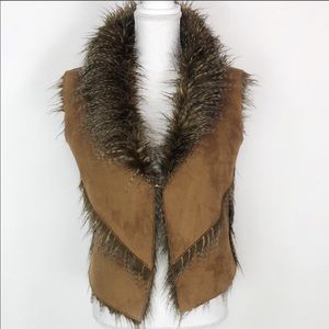 May Logan faux fur vest
